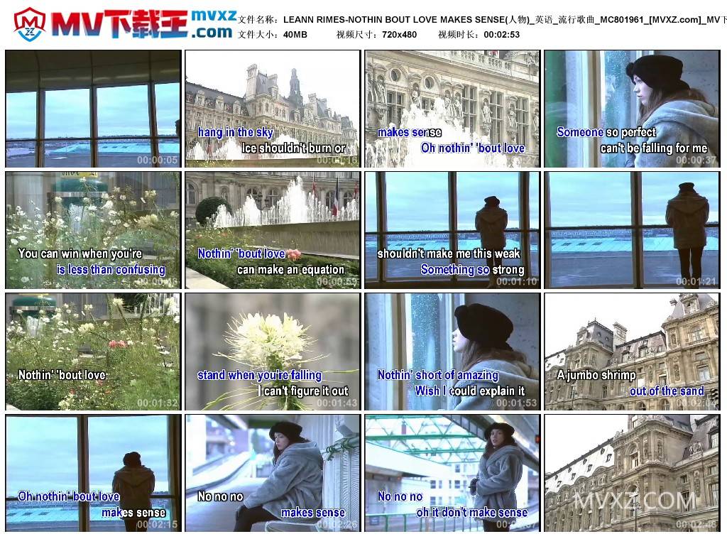 LEANN RIMES-NOTHIN BOUT LOVE MAKES SENSE(人物)_英语_流行歌曲_MC801961